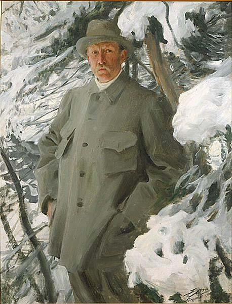 Anders Zorn The Painter Bruno Liljefors, oil painting image